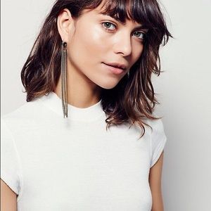 Free People Versailles Fringe Earrings